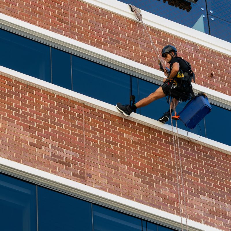 Construction window cleaning